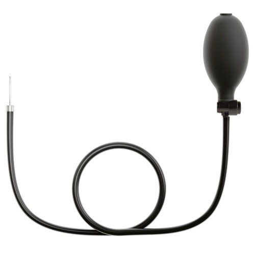 Черная расширяющаяся анальная пробка с вибрацией RC Inflatable Expander Plug with Vibration