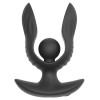 Черная расширяющаяся анальная пробка с вибрацией RC Inflatable Expander Plug with Vibration