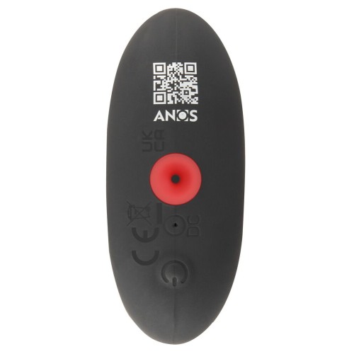 Черная расширяющаяся анальная пробка с вибрацией RC Inflatable Expander Plug with Vibration