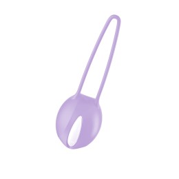 Сиреневый вагинальный шарик Smartballs Uno с петлей