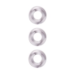 Набор из 3 гладких прозрачных эрекционных колец
