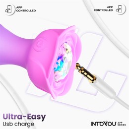 Интерактивная анальная вибропробка с вращением Moxy