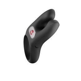 Черное эрекционное виброкольцо Nos