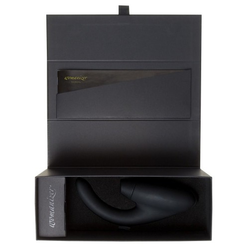 Чёрный стимулятор 2-в-1 для женщин Womanizer InsideOut