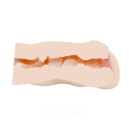 Мастурбатор-вагина с вибрацией и волнами на поверхности