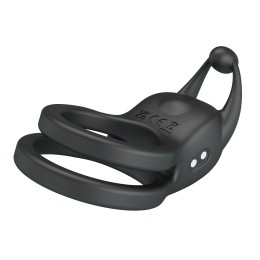 Черное перезаряжаемое виброкольцо Goodwin