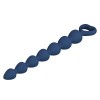 Синяя анальная цепочка - 26,7 см.