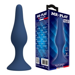 Синяя анальная пробка Slim Anal Plug XL - 15,4 см.