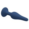 Синяя анальная пробка Slim Anal Plug L - 12,4 см.