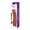Коричневый реалистичный вибратор Jermaine - 19,5 см.