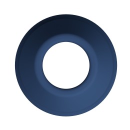 Синяя анальная пробка с открытым каналом - 8,7 см.