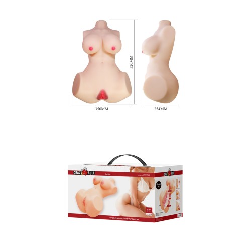 Мастурбатор-торс Aveline с 2 любовными тоннелями