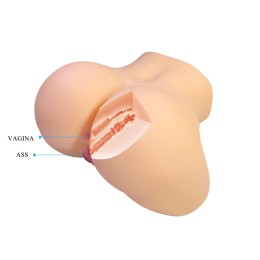 Телесный мастурбатор Liora с 2 любовными тоннелями