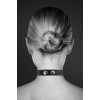 Чокер с надписью COLLIER STRASS SLAVE CUIR BOVIN