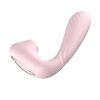 Нежно-розовый L-образный вибратор - 12,3 см.