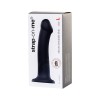 Черный фаллос на присоске Silicone Bendable Dildo L - 19 см.