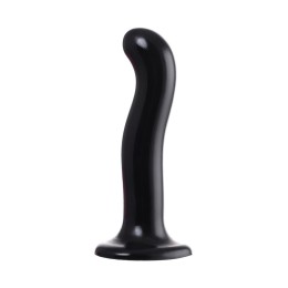 Черный стимулятор для пар P&G-Spot Dildo Size M - 18 см.