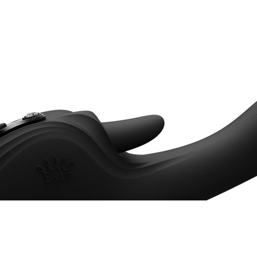 Черный вибростимулятор-кролик с функцией нагрева Ares - 24,6 см.