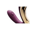 Фиолетовый вибромассажёр G-зоны Talis с пульсацией, вакуумной стимуляцией и функцией нагрева