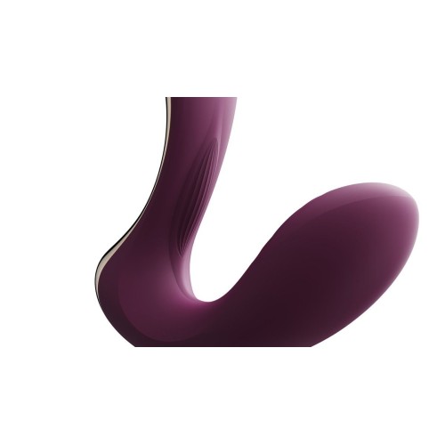Фиолетовый вибромассажёр G-зоны Talis с пульсацией, вакуумной стимуляцией и функцией нагрева