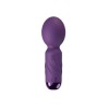 Фиолетовый мини-wand вибратор для стимуляции эрогенных зон