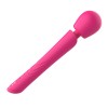 Розовый силиконовый вибратор-wand - 30 см.