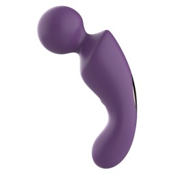 Фиолетовый изогнутый wand-вибратор