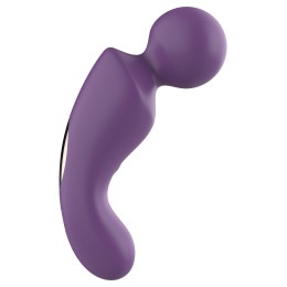 Фиолетовый изогнутый wand-вибратор