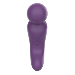 Фиолетовый изогнутый wand-вибратор