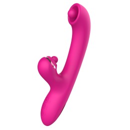 Розовый вибратор-кролик с усиленной стимуляцией точки G