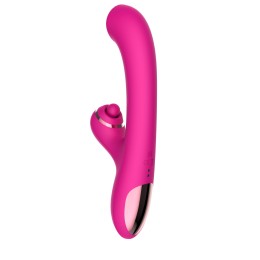 Розовый вибратор-кролик с усиленной стимуляцией точки G