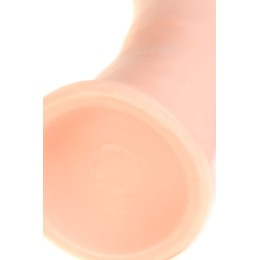 Телесный реалистичный вибратор Realstick Elite Vibro Justin - 21 см.