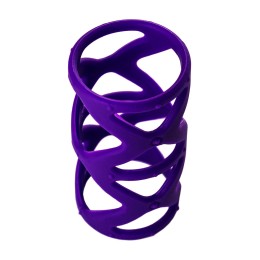 Фиолетовая насадка-сетка на пенис - 7,5 см.