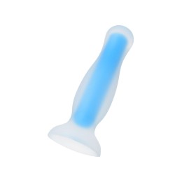 Голубая, светящаяся в темноте анальная втулка Namor Glow - 12,5 см.