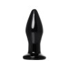 Черная стеклянная вибровтулка - 10,5 см.