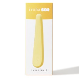 Желтый вибратор iroha Fit Mikazuki - 17,7 см.