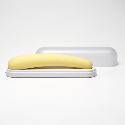 Желтый вибратор iroha Fit Mikazuki - 17,7 см.