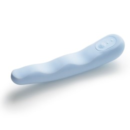 Голубой вибратор iroha Fit Minamozuki - 17,7 см.