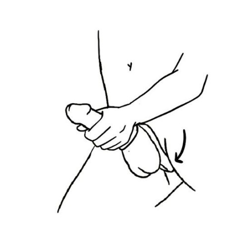 Черное эрекционное кольцо Benedict для стимуляции промежности