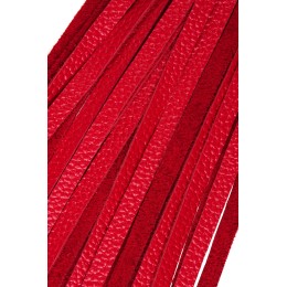 Красно-черная кожаная плеть - 50 см.