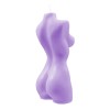 Фиолетовая интерьерная свеча в форме женского торса - 850 гр.