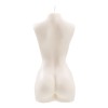 Белая интерьерная свеча в форме женского торса - 850 гр.