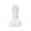 Белая свеча в форме пениса - 47 гр.