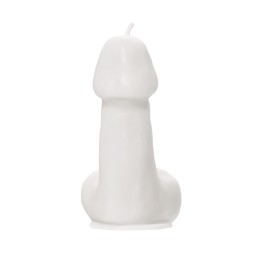 Белая свеча в форме пениса - 47 гр.