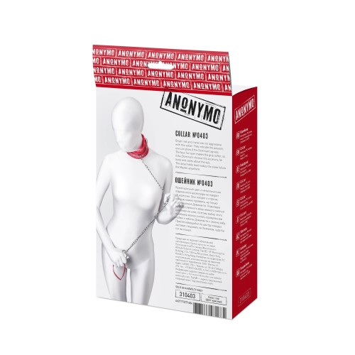 Красный ошейник с подкладкой из меха