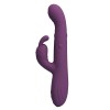 Фиолетовый вибромассажёр-кролик Dee - 23,9 см.