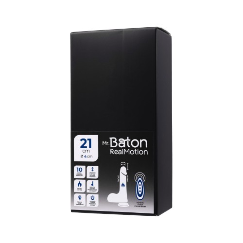 Телесный реалистичный вибратор-пульсатор - 21 см.