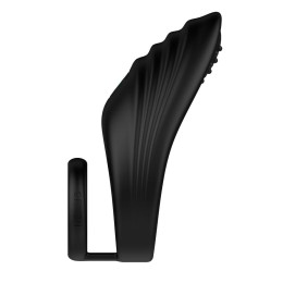 Черное эрекционное виброкольцо Nexus Enhance