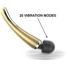 Золотисто-черный wand-вибратор