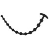 Черные анальные бусы Anal beads - 50 см.